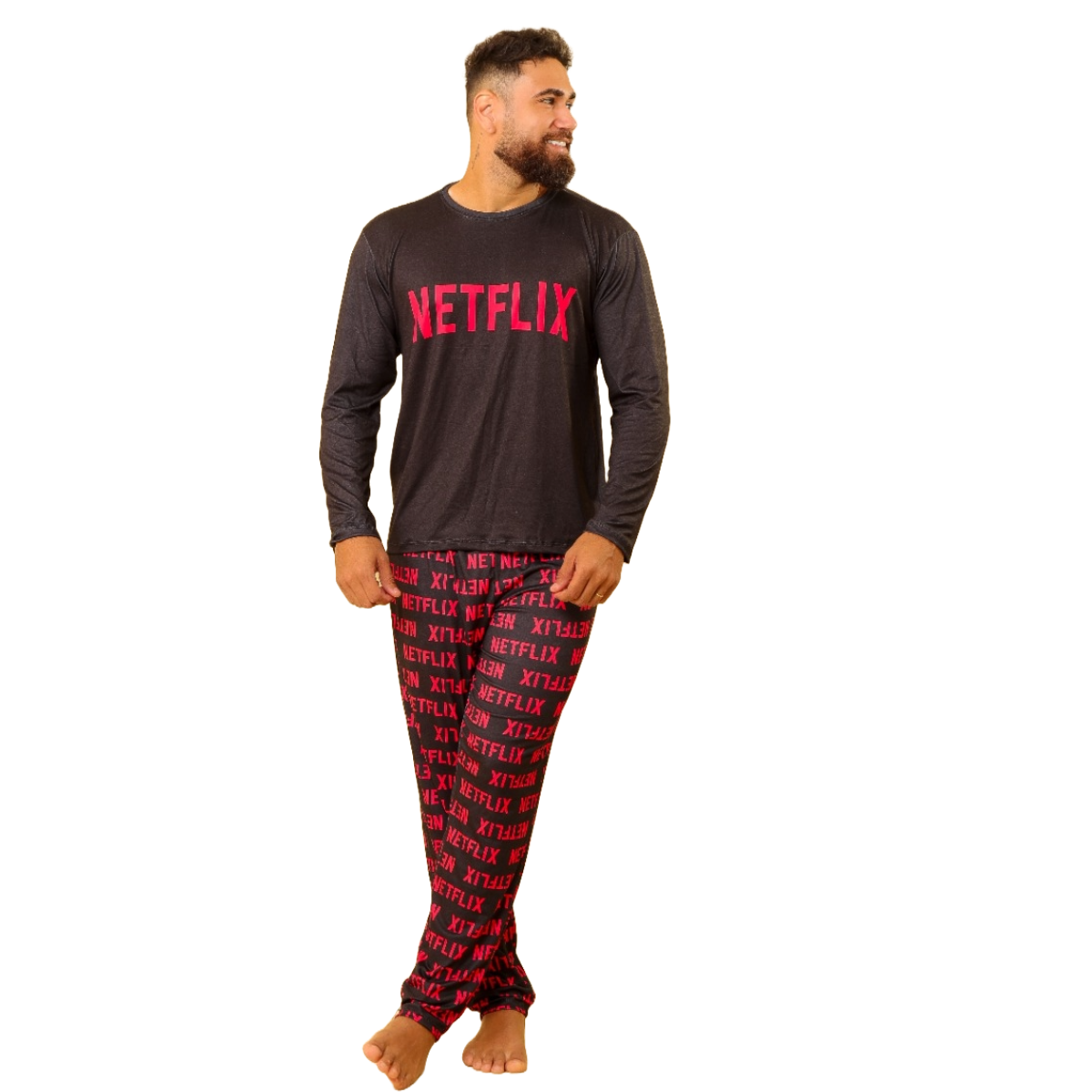 Pijama Masculino Longo Netflix