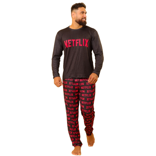 Pijama Masculino Longo Netflix