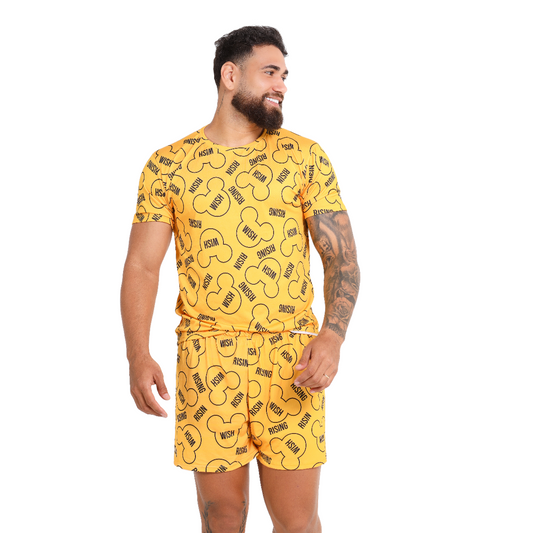 Pijama Masculino WISH Mostarda