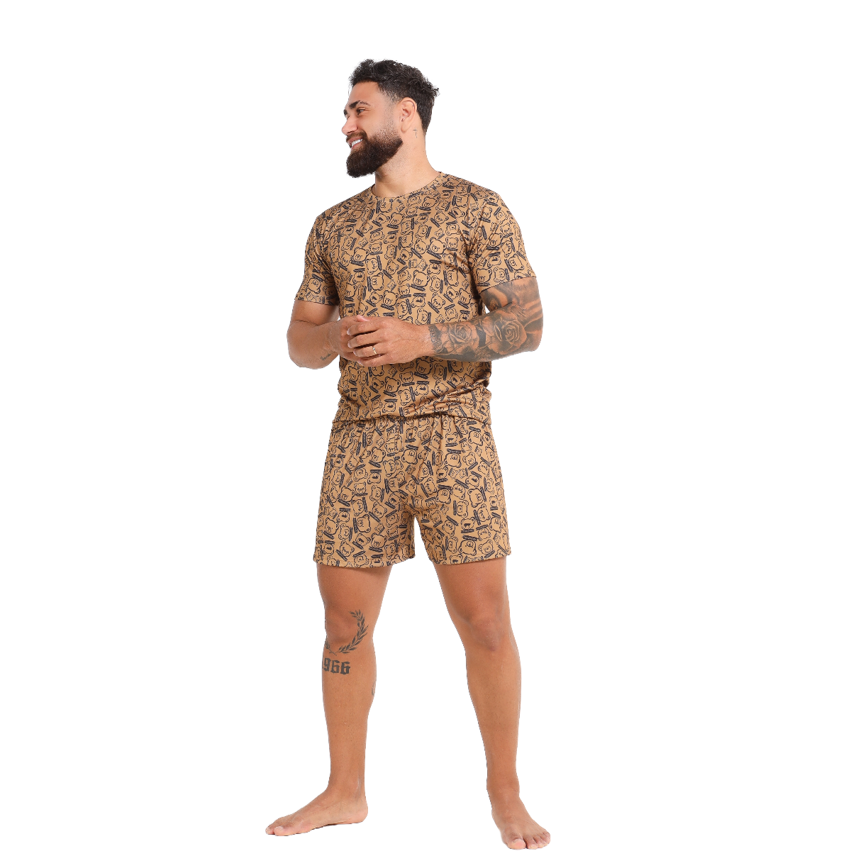 Pijama Masculino Bear Brown